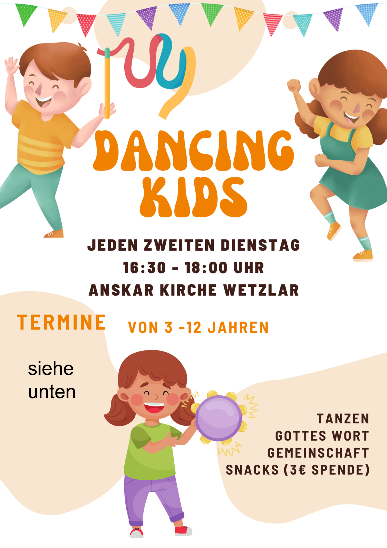 Flyer von Dancing Kids