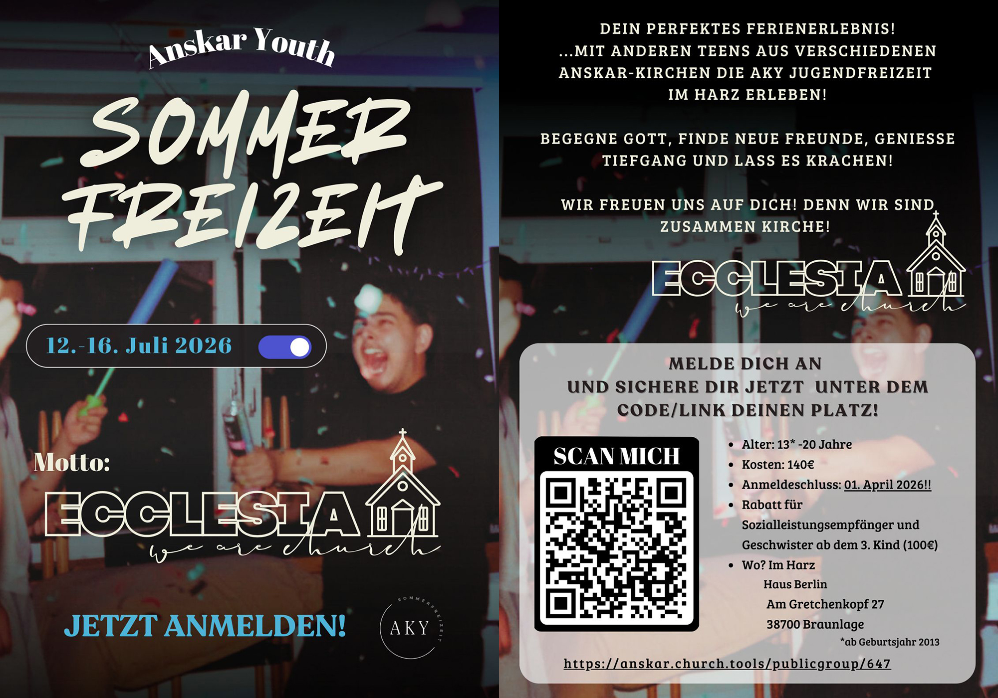 Sommerfreizeit-Flyer